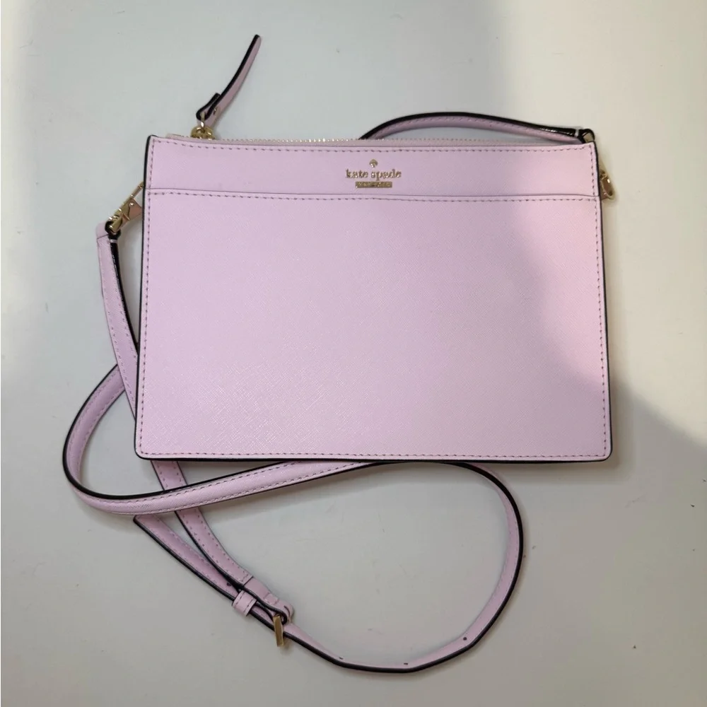 KATE SPADE Cameron Street Clarise Pink Lemonade Crossbody Small Leather Bag